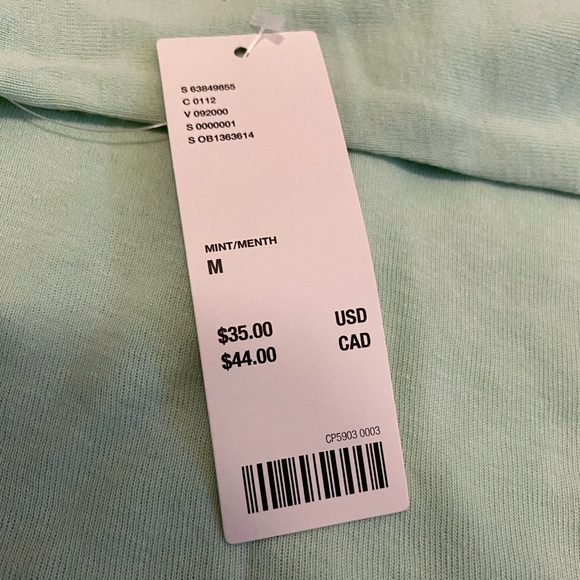 NWT BDG pastel green turtleneck/mock neck long sleeve M - Picture 3 of 8